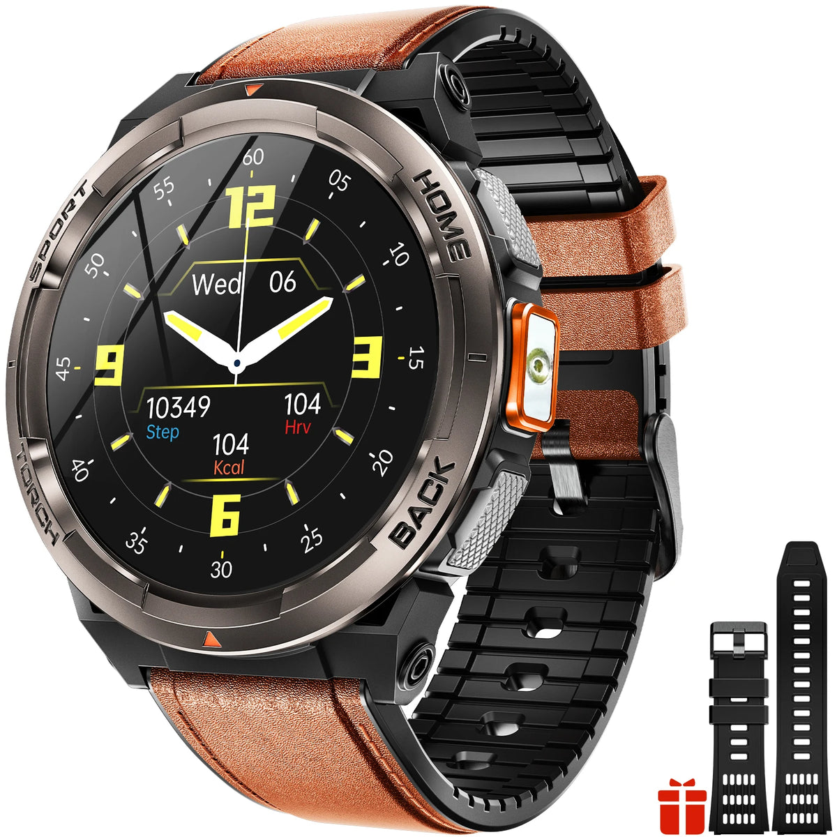 EIGIIS Smart Sports Watch With Compass Altimeter And LED Flashlight