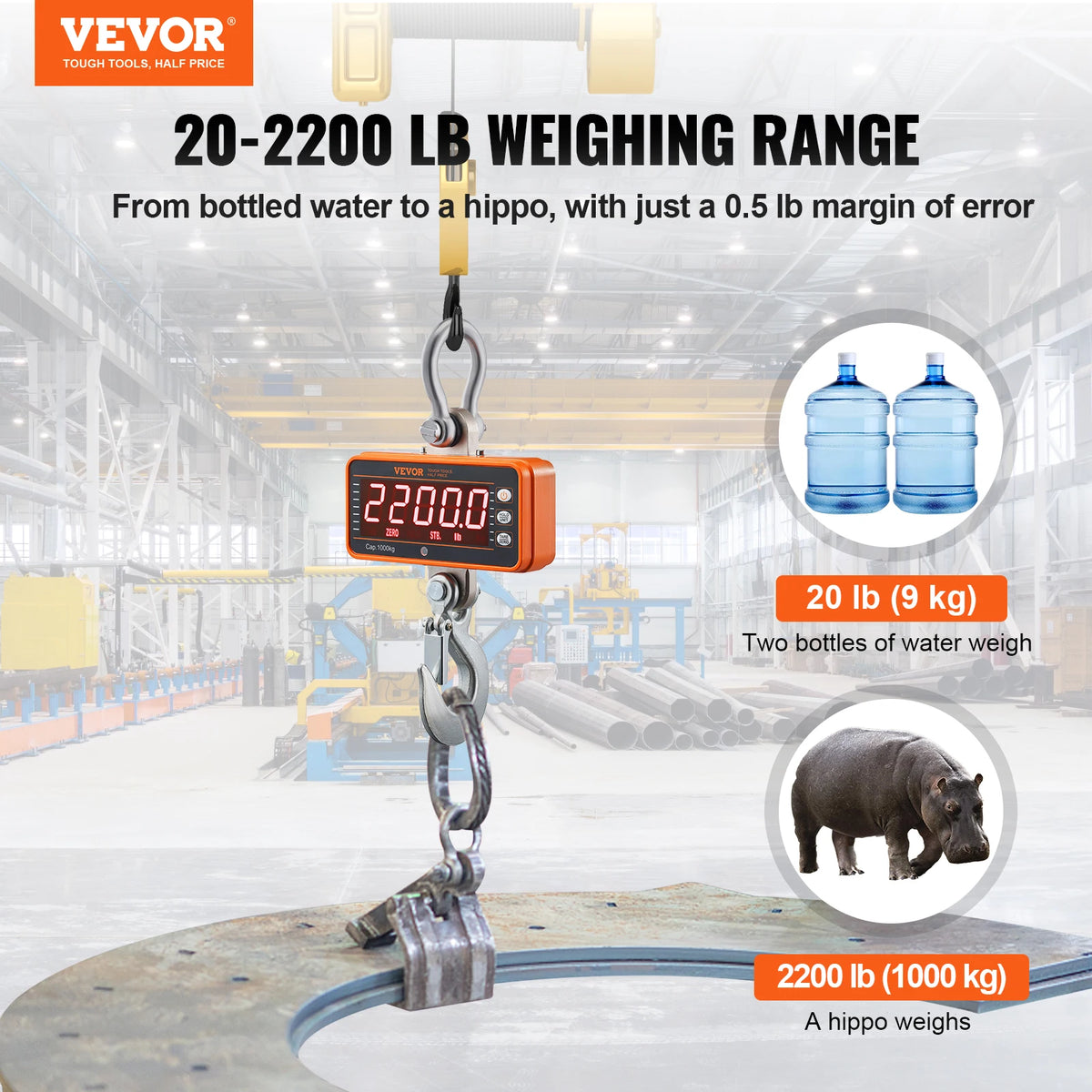 SucceBuy Industrial Digital Crane Scale With Remote Control