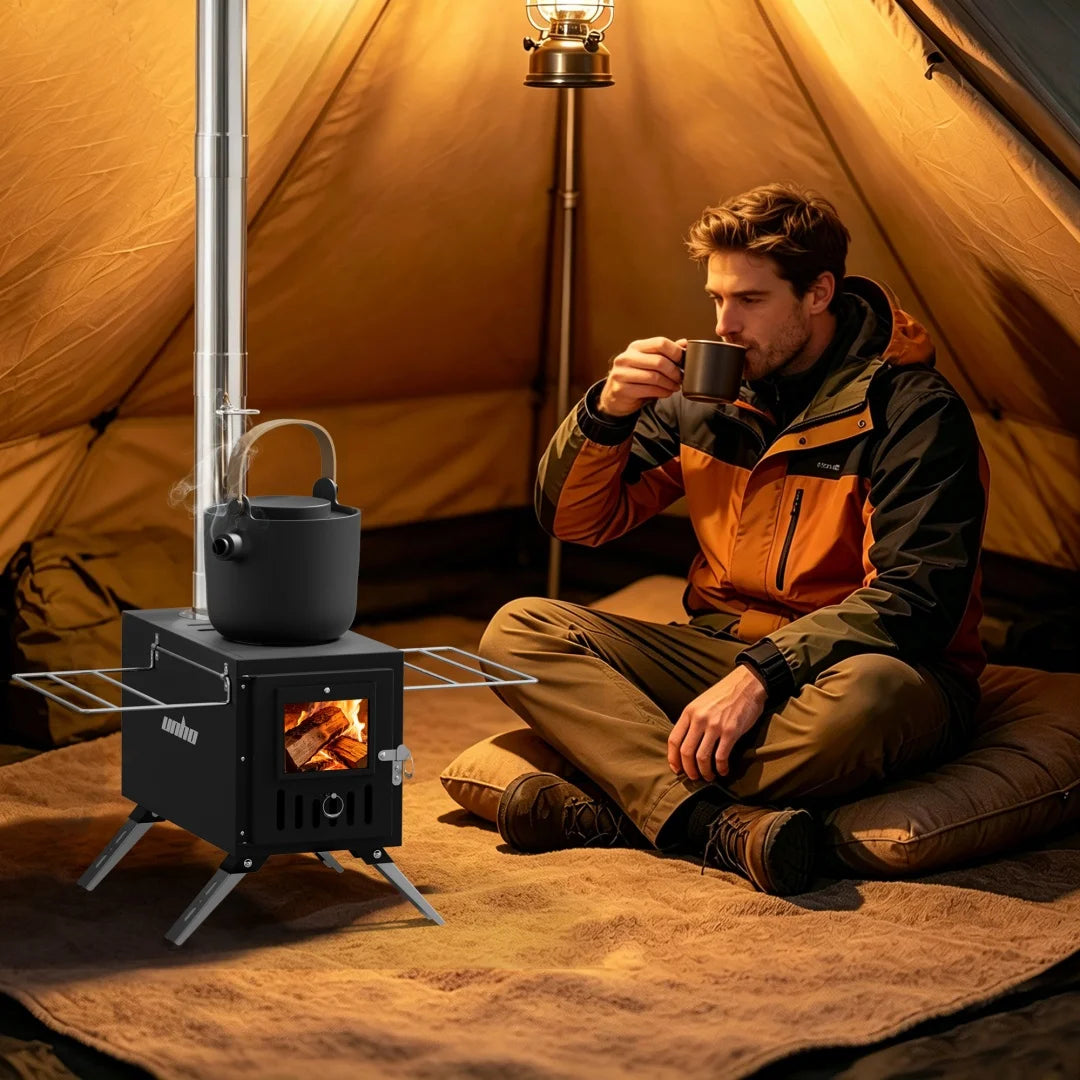 Heavy Duty Portable Wood Burning Stove For Outdoor Adventures