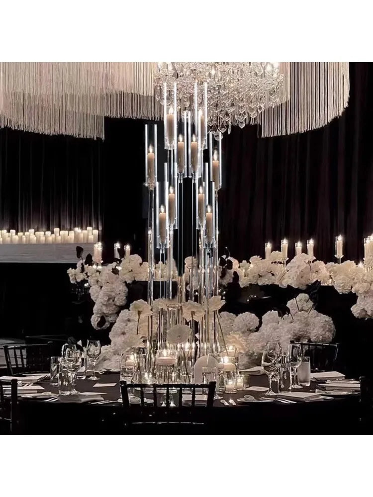 Acrylic Floor Candelabra Centerpiece For Weddings And Events