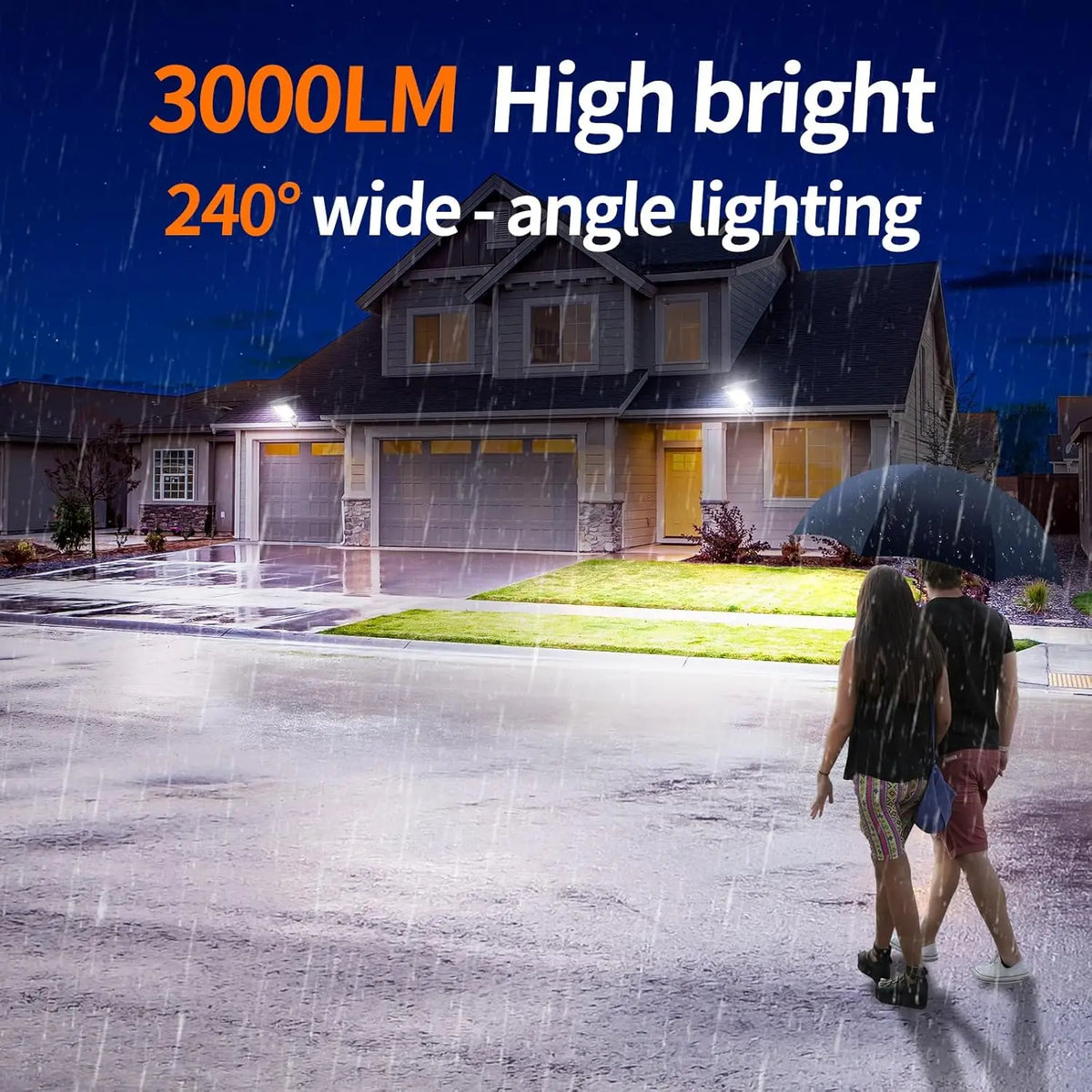 Intelamp 12500 Mwh Outdoor Solar Street Light With Two Motion Sensors