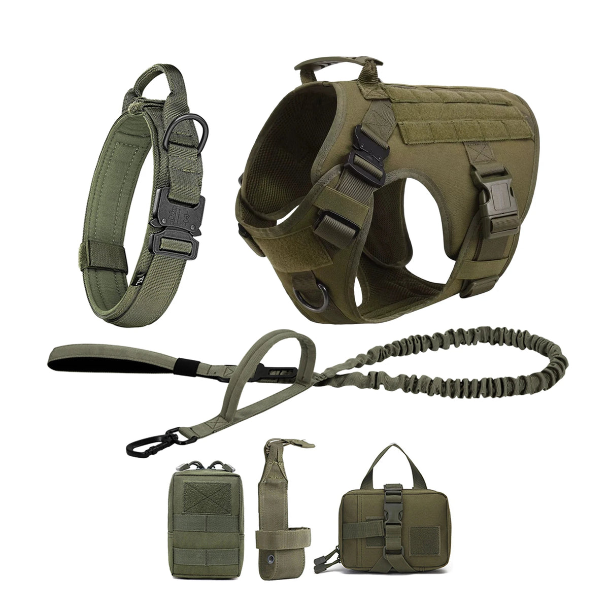 PetraVel Tactical Dog Harness With Quick Release Buckle