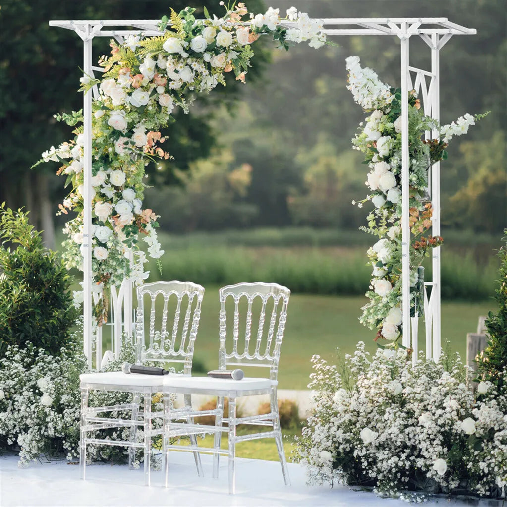 Metal Garden Arch Arbor For Weddings And Outdoor Climbing Plants