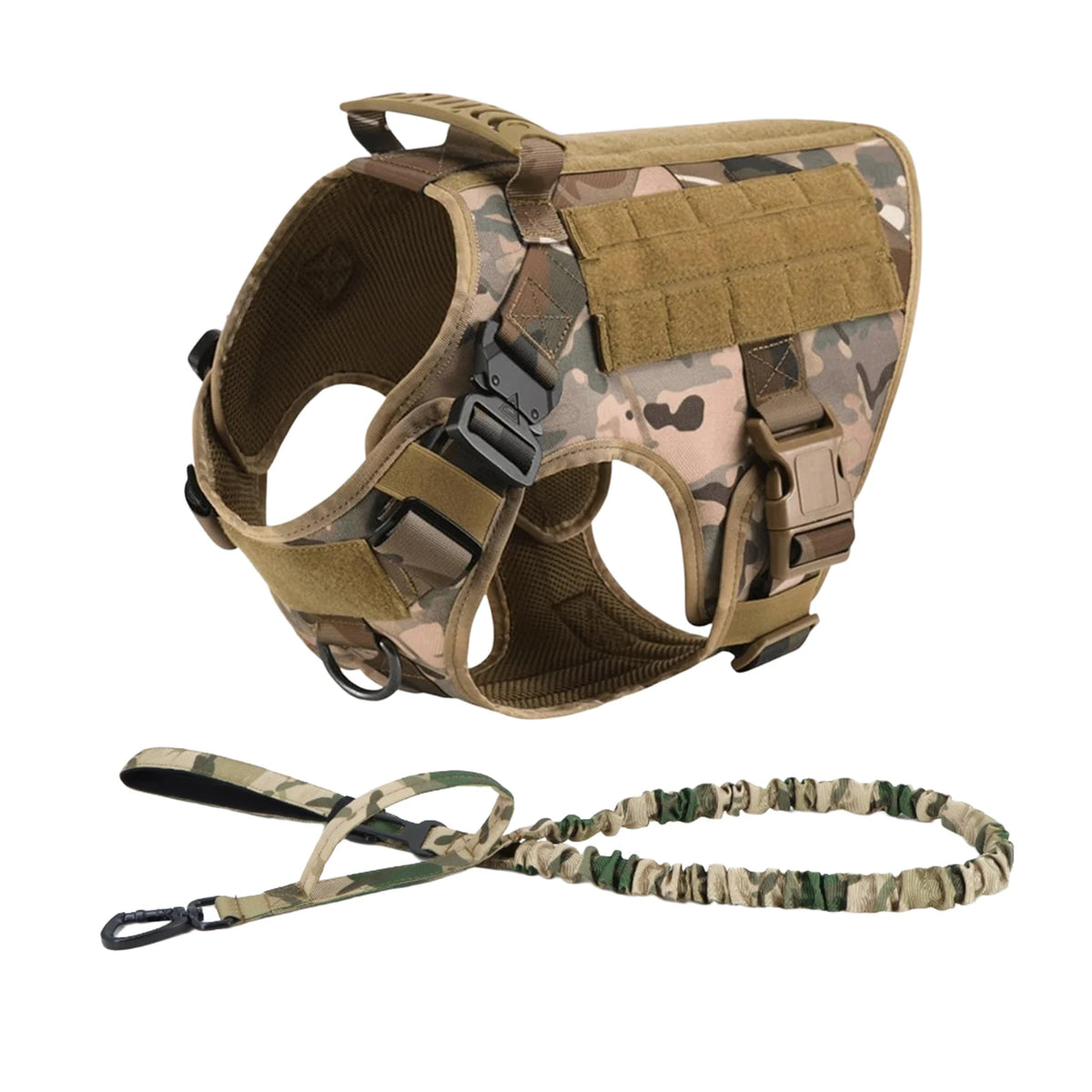 PetraVel Tactical Dog Harness With Quick Release Buckle