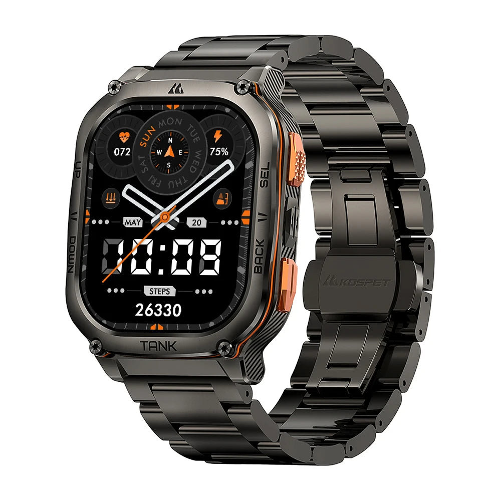 KOSPET Tank M3 Ultra GPS AMOLED Bluetooth Call Smartwatch