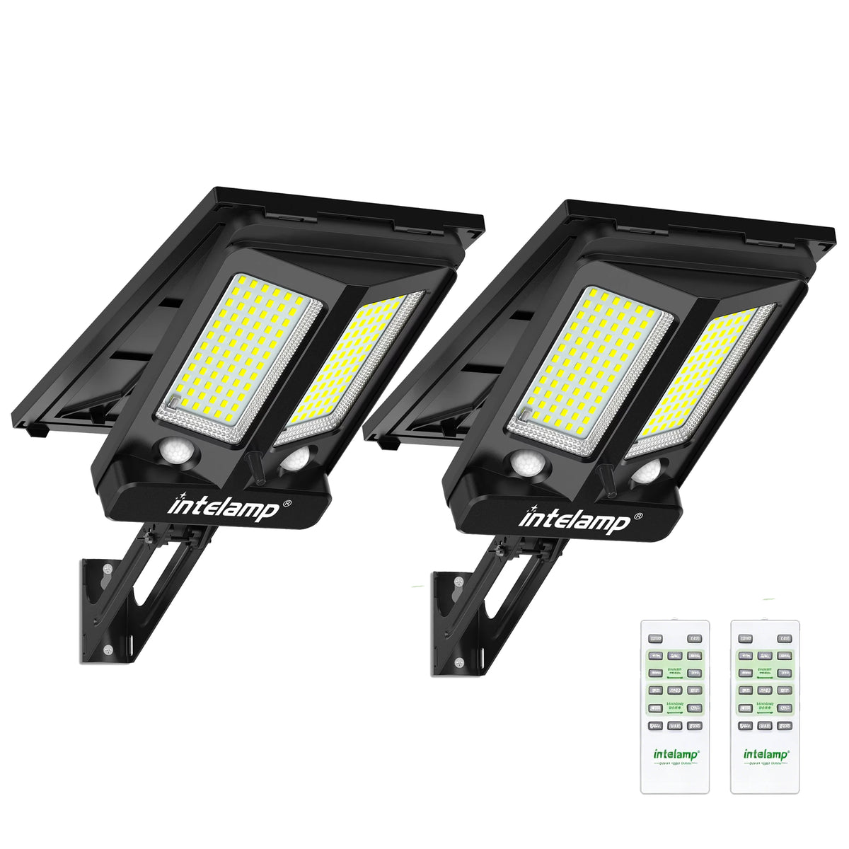 Intelamp Solar LED Flood Security Light For Outdoor Garden Use