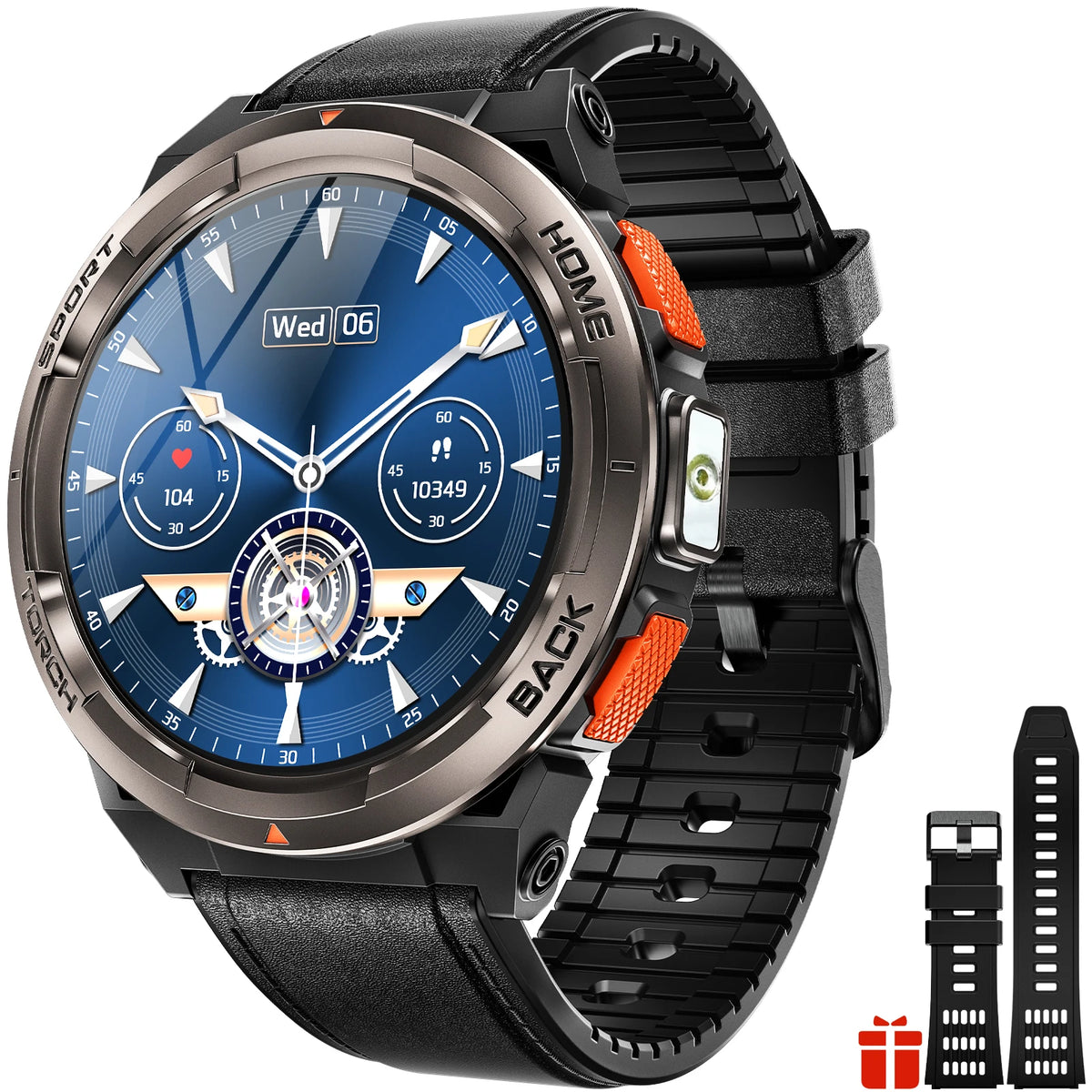 EIGIIS Smart Sports Watch With Compass Altimeter And LED Flashlight