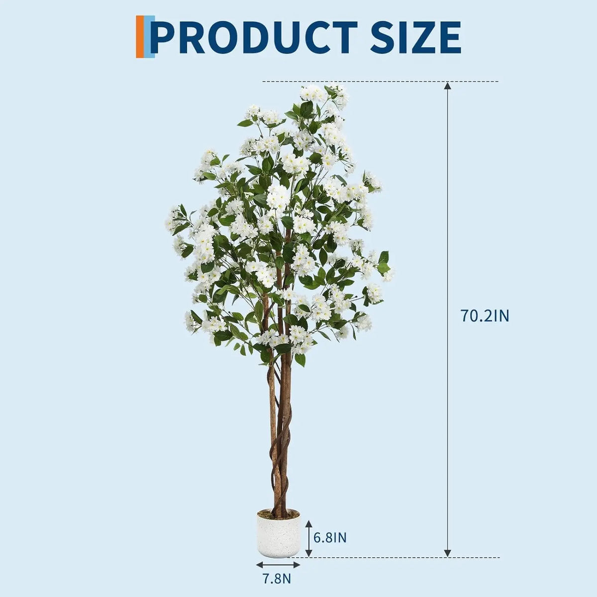 HiMISS Artificial Osmanthus Potted Tree For Indoor Home Decor