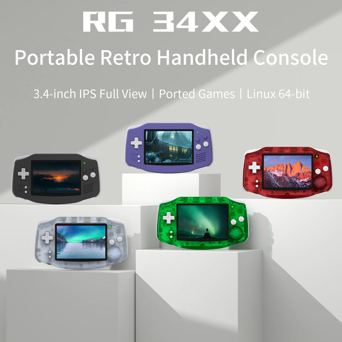 Anbernic RG34XX Retro Handheld Game Console With WiFi And Bluetooth