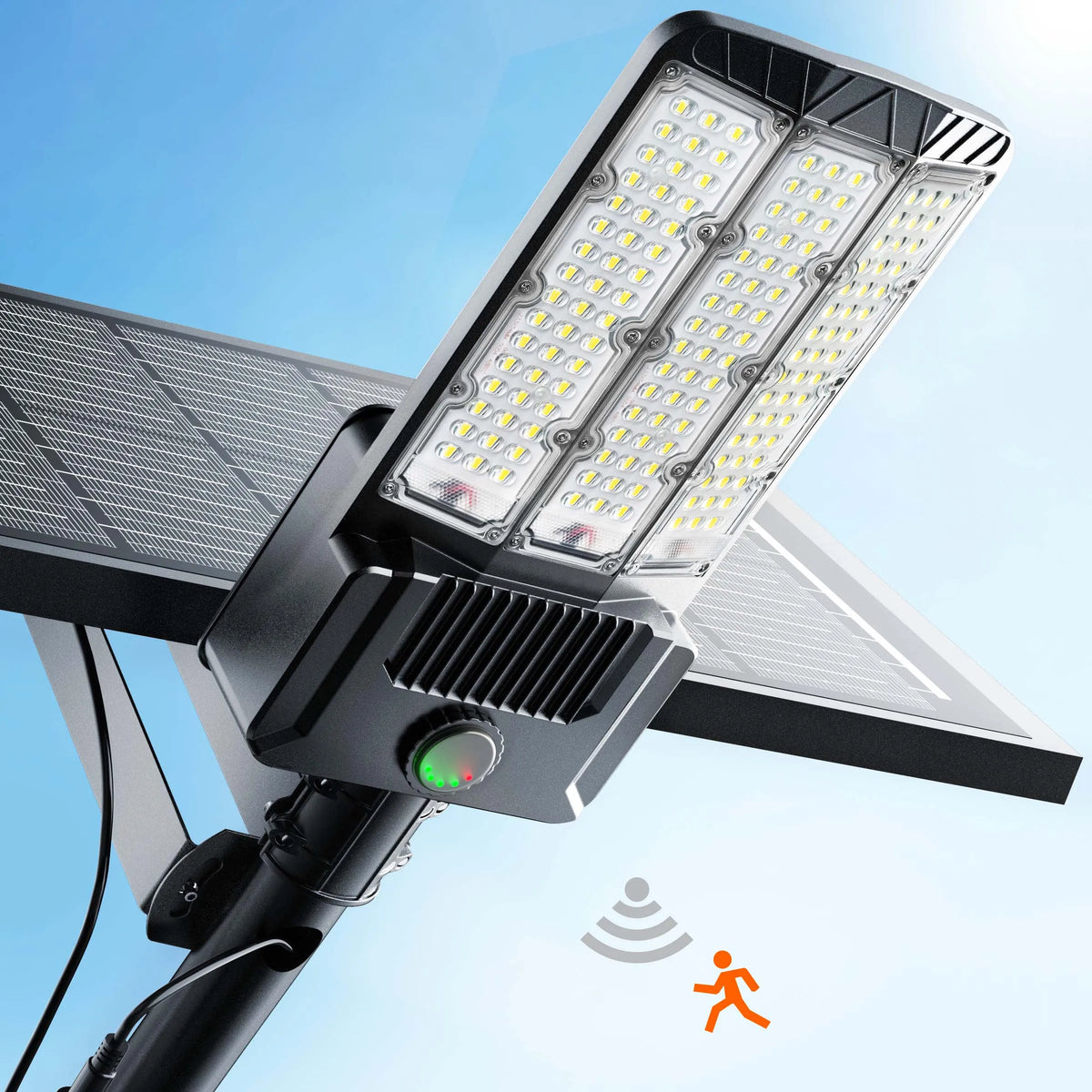 Commercial Solar Area Lights With Motion Sensor And Aluminum Housing