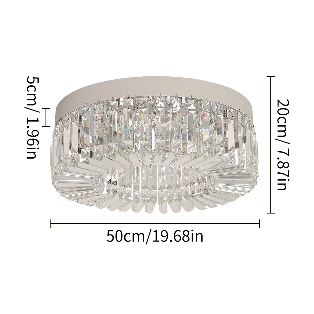 VETRULUS Modern Crystal Ceiling Light Elegant Chandelier