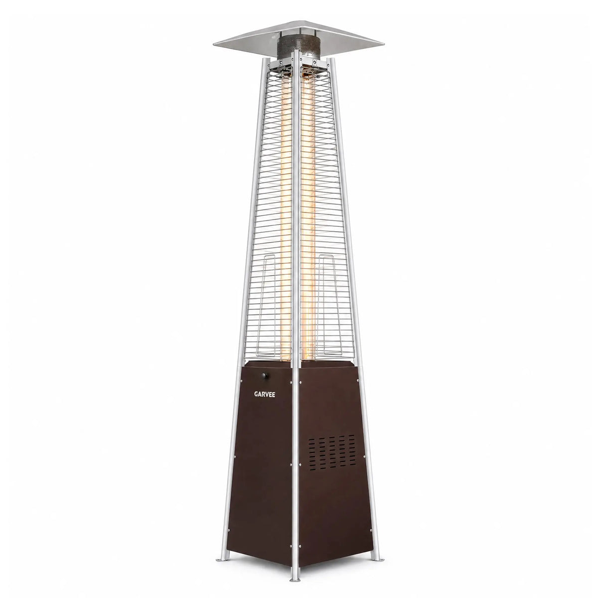 HiMISS Outdoor Propane Patio Heater With Visible Flame And Wheels