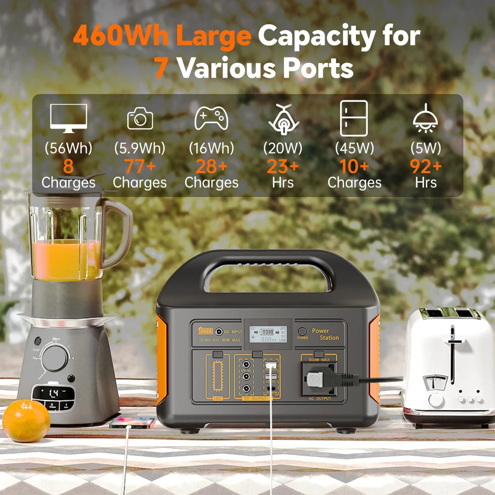 GaiaRay Portable Solar Generator With LiFePO4 Battery