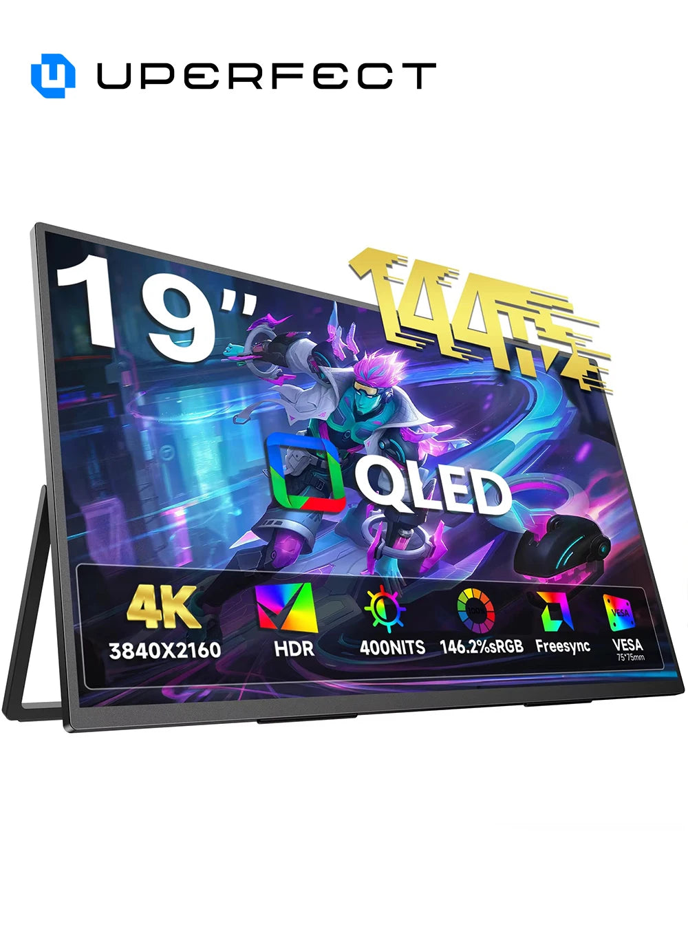 UPERFECT UColor Apex Portable 4K Gaming Monitor With QLED Display