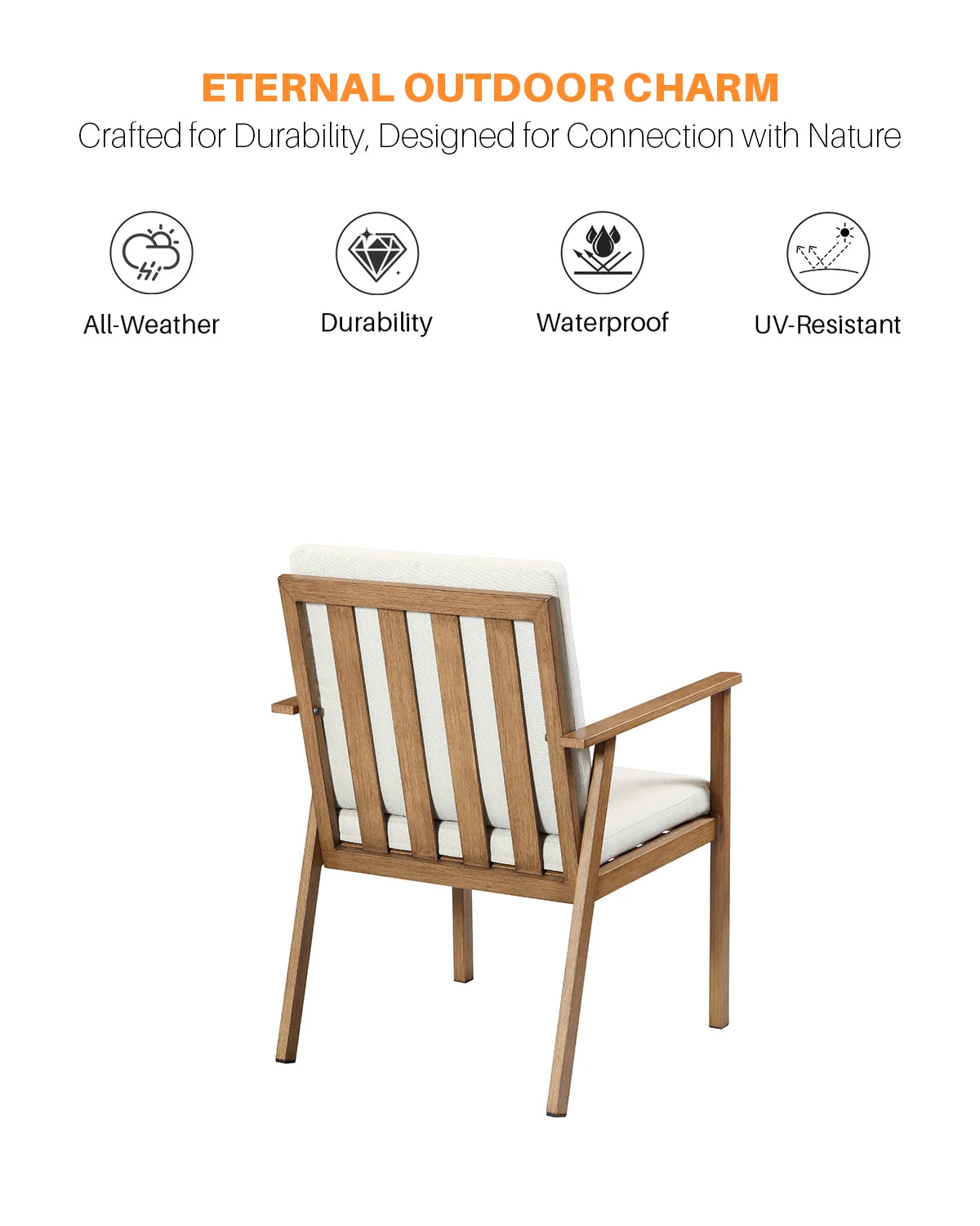 SeeHill Outdoor Aluminum Patio Dining Furniture Set With Umbrella
