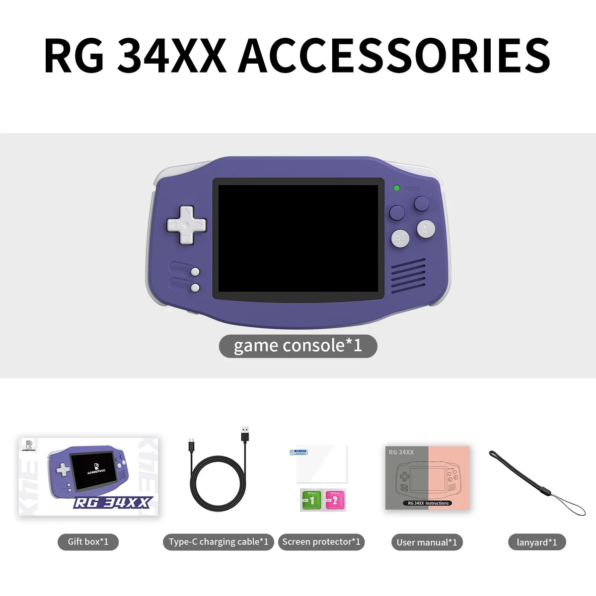 Anbernic Rg34XX Retro Handheld Gaming Console With WiFi Bluetooth