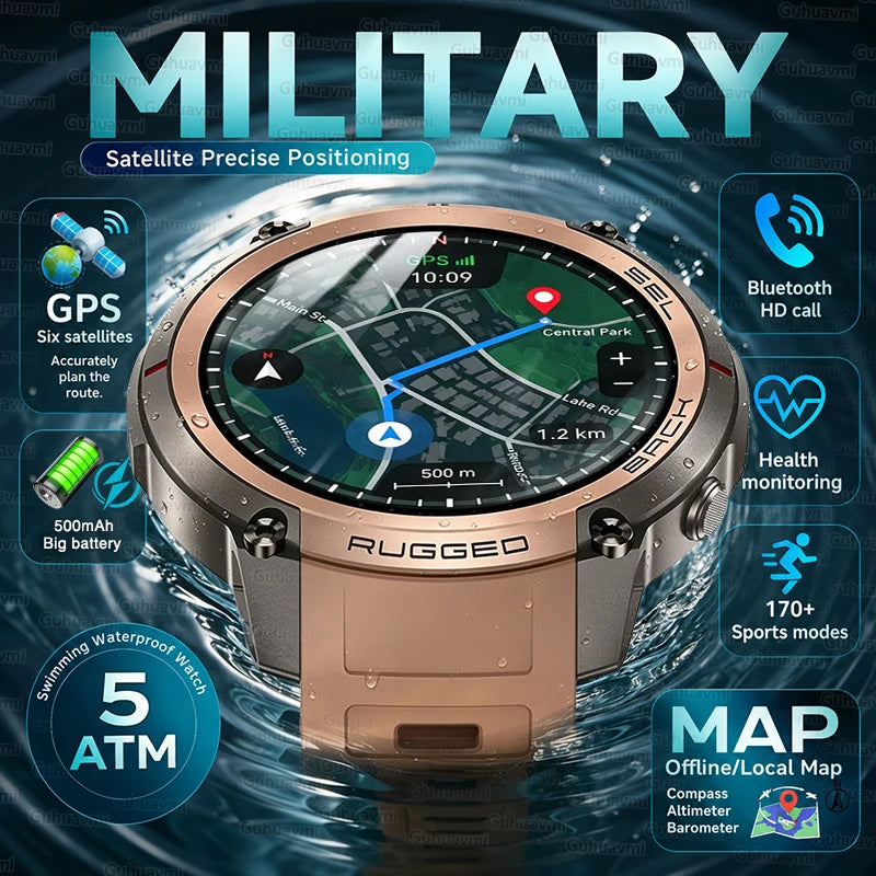 Professional GPS Smart Watch With Offline Maps And Sports Tracking