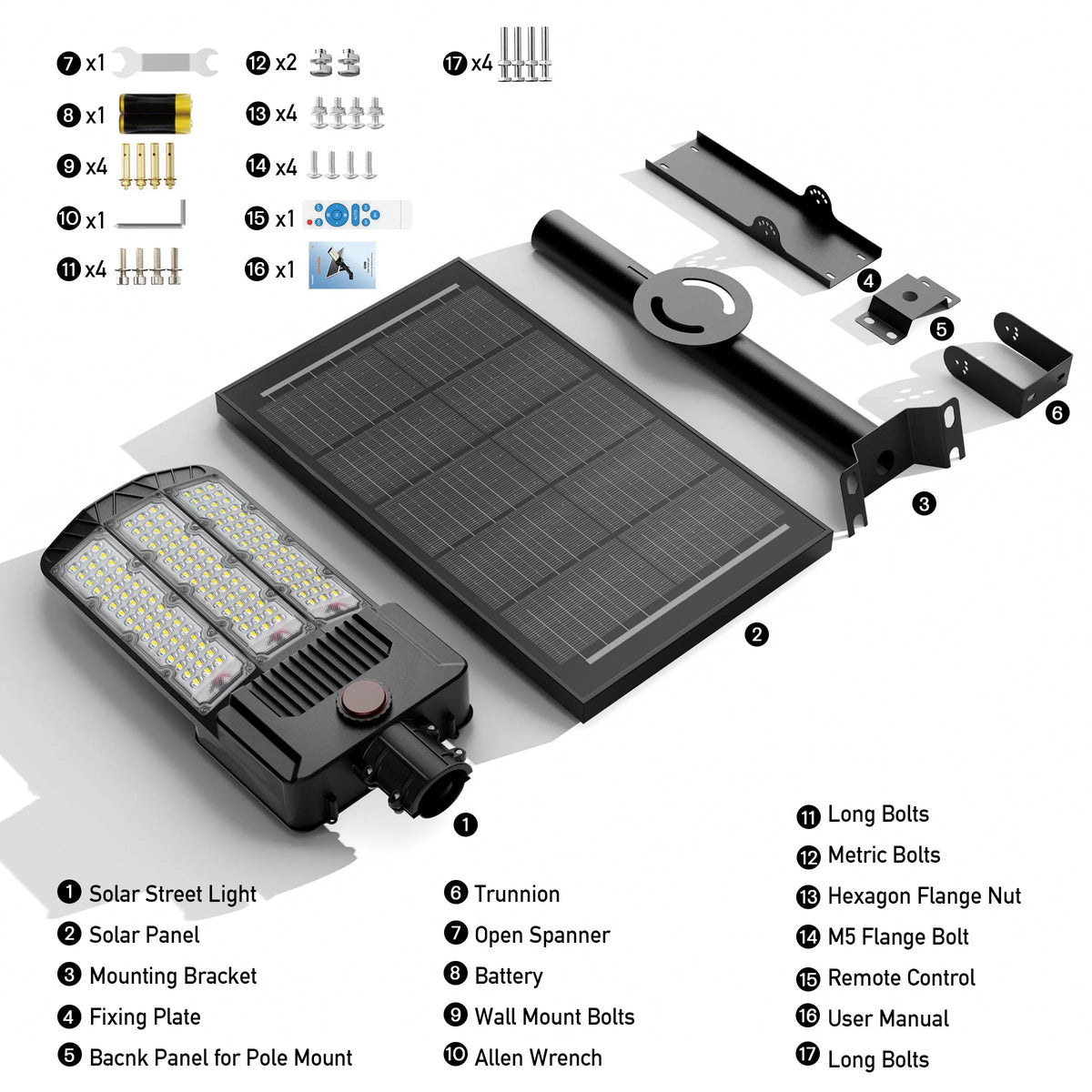 Commercial Solar Area Lights With Motion Sensor And Aluminum Housing