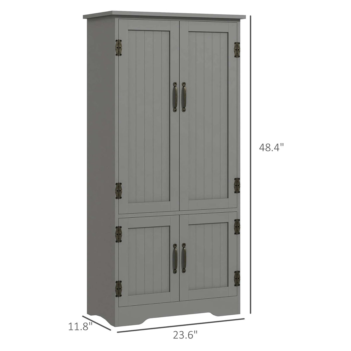 HOMCOM Freestanding Storage Hutch Cabinet With Four Doors