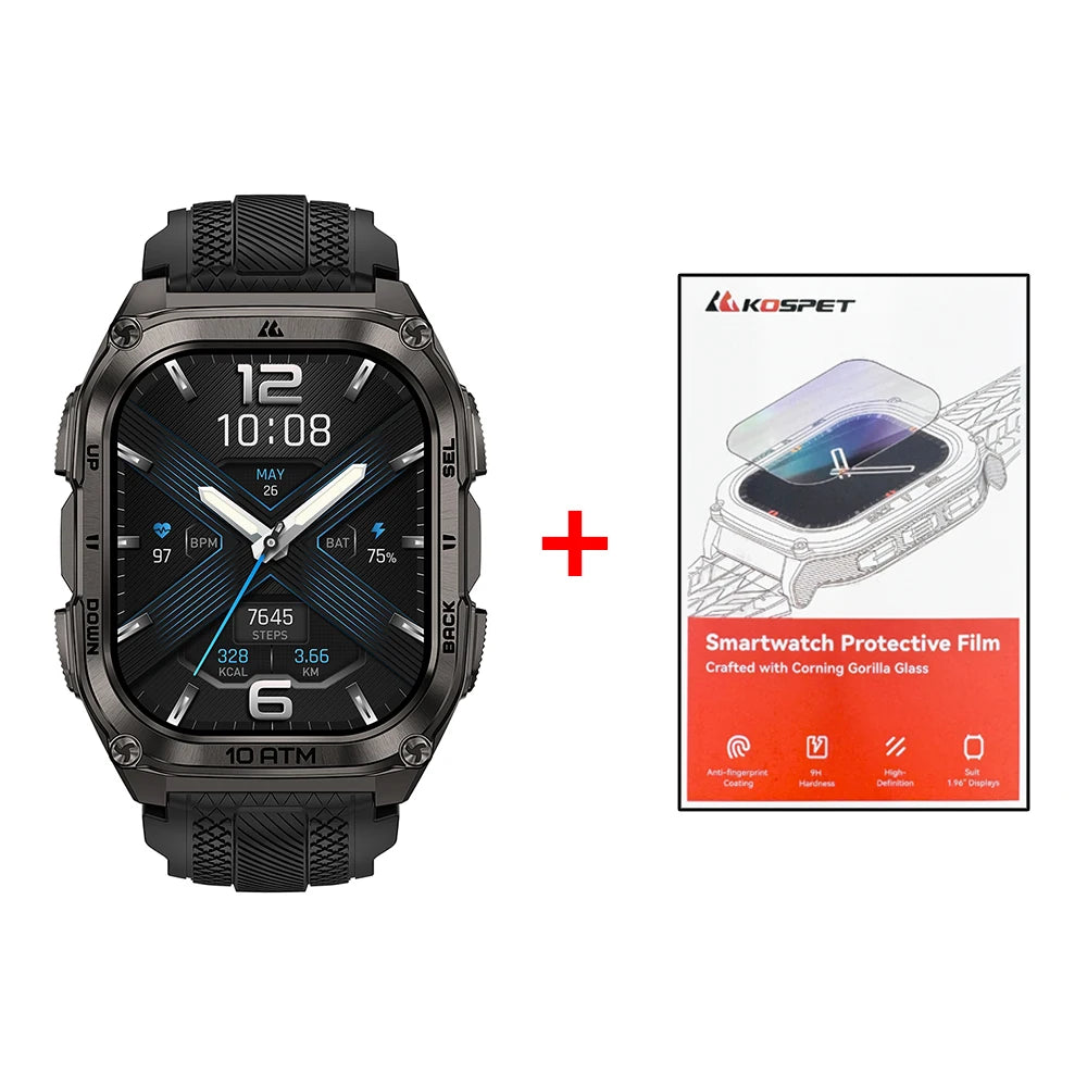 KOSPET Tank M4 GPS Smartwatch With Offline Maps And Health Tracking