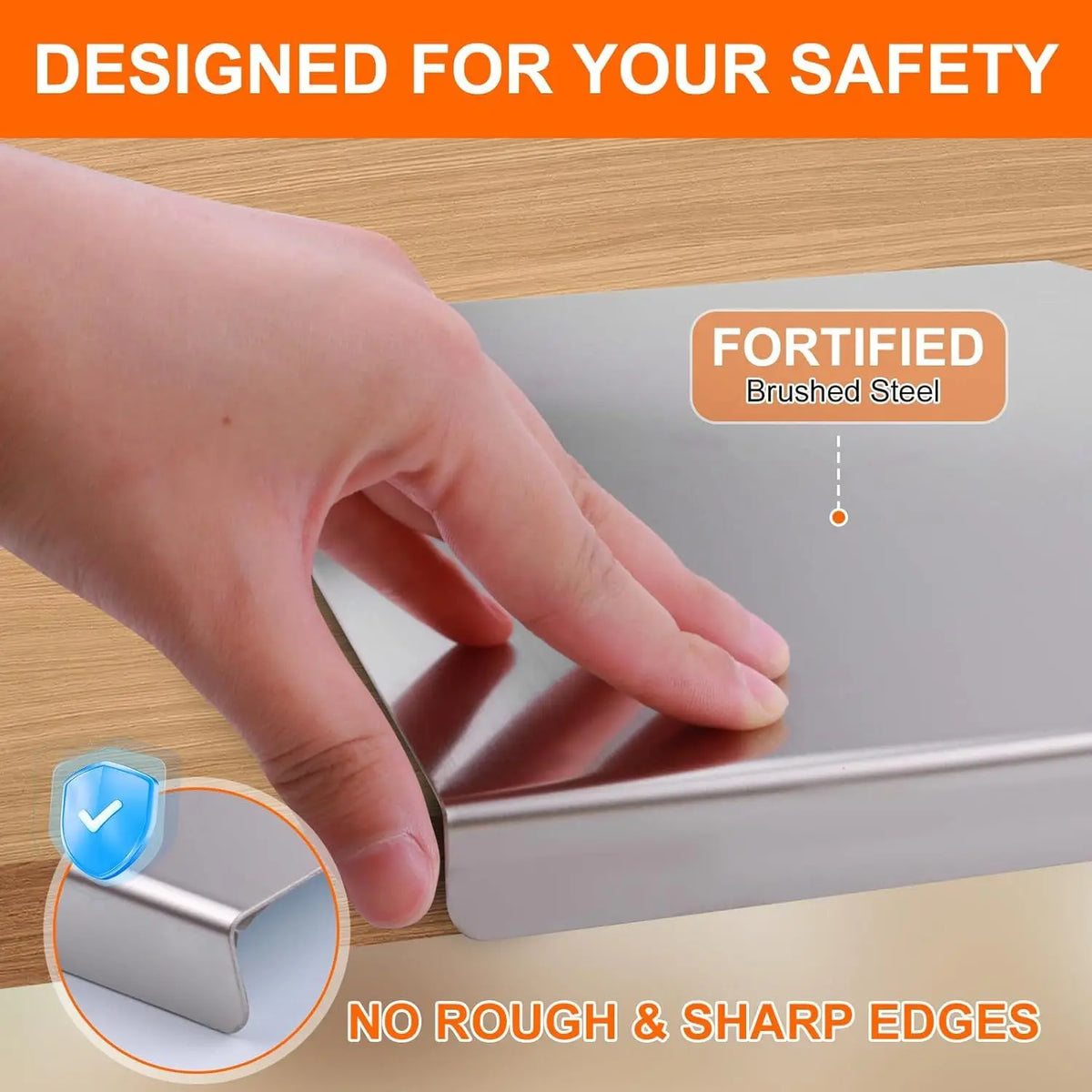 Premium 304 Stainless Steel Kitchen Cutting Board With Lid