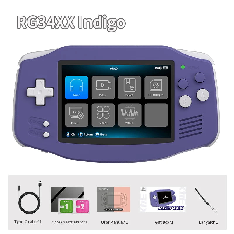 Anbernic Rg34XX Retro Handheld Gaming Console With WiFi Bluetooth