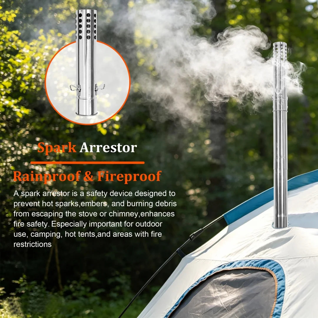 Heavy Duty Portable Wood Burning Stove For Outdoor Adventures