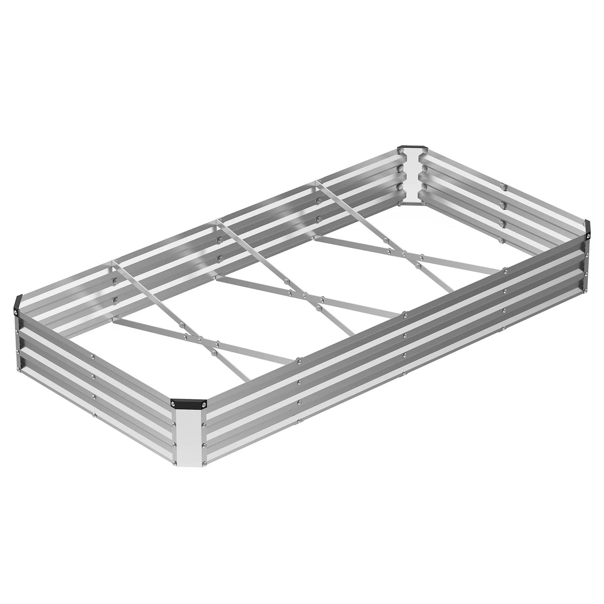 JHK Rectangular Metal Raised Garden Bed For Plants
