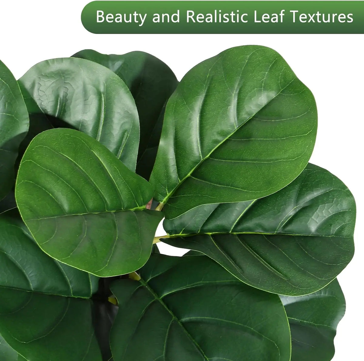HiMiss Fiddle Leaf Fig Artificial Tree Planter For Home Decor