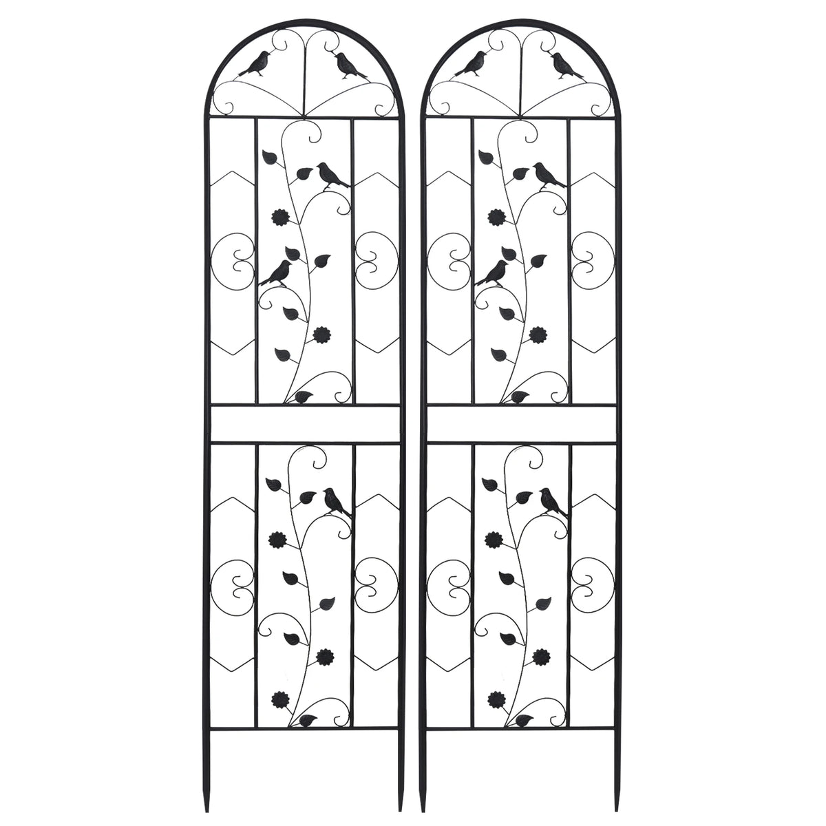 Metal Garden Trellis Fence For Climbing Plants And Flowers Support Panels