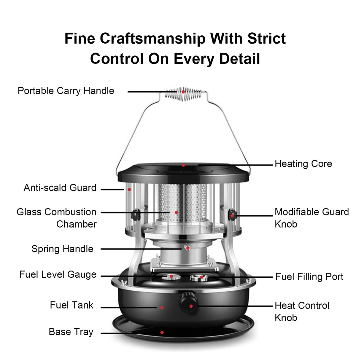 Portable Kerosene Radiant Heater 9000 BTU Indoor Outdoor Cooker Stove