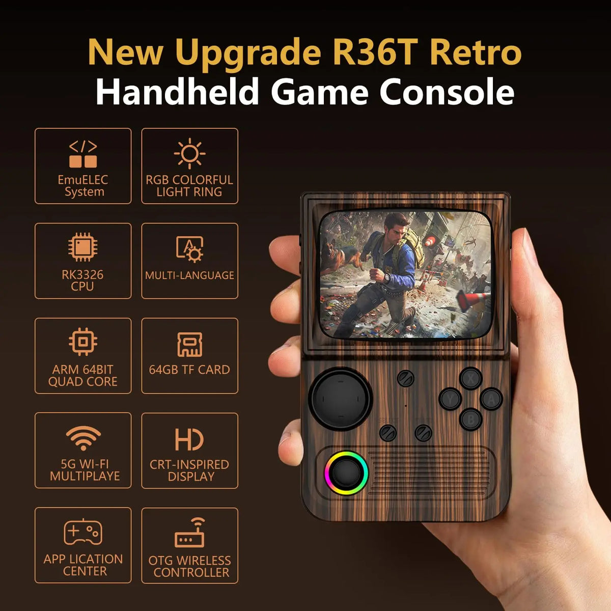 AISLPC Retro Handheld Game Console With WiFi Multiplayer Support