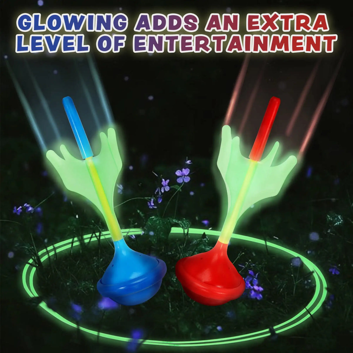 Joyfy Premium Outdoor Lawn Darts Game Set Glow In Dark