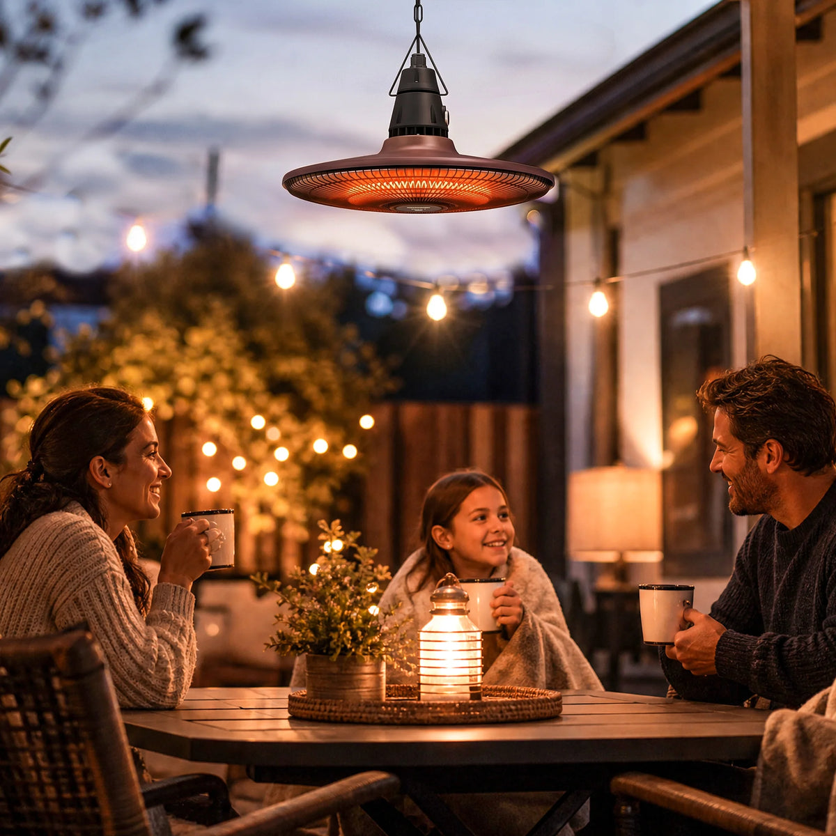 Outsunny 1500W Hanging Infrared Patio Heater With Remote Control