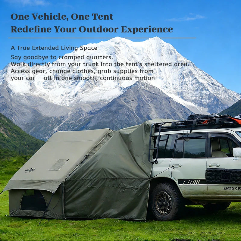 Pakicetus Inflatable Camping Tent With Sun Canopy For Outdoor Adventures