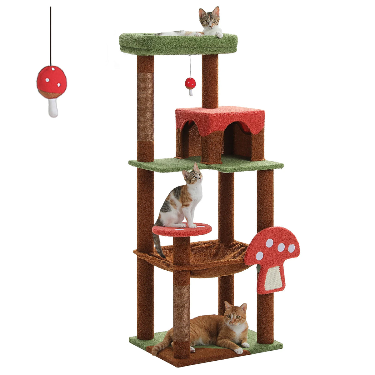 PAWZ Road Multi Level Cat Tree With Hammock And Posts