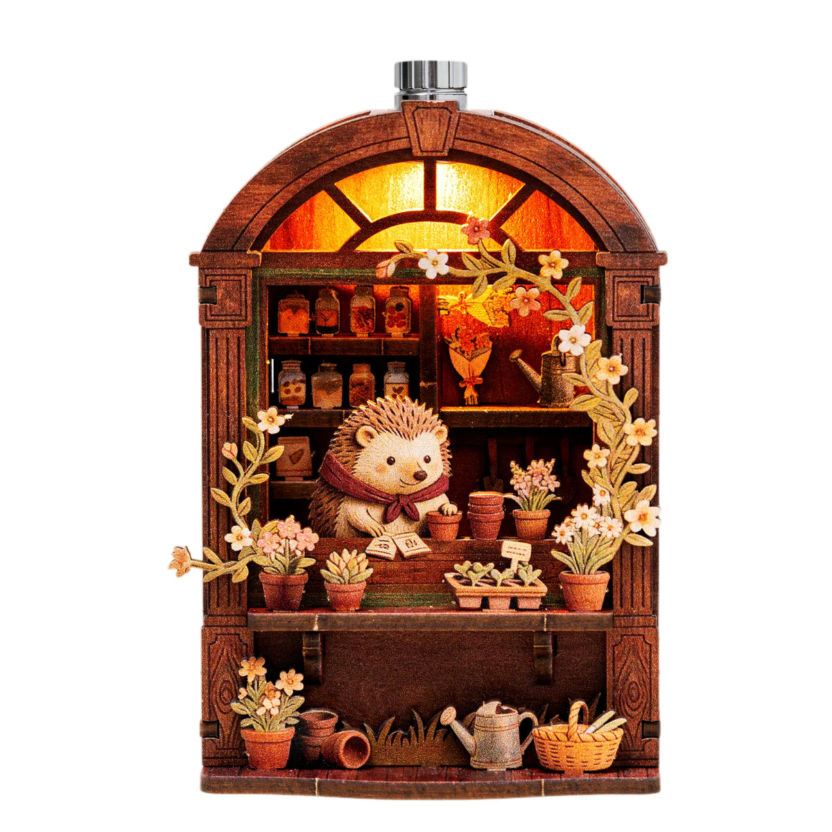 Wooden DIY Book Nook Puzzle Kit Animal House Model Decoration