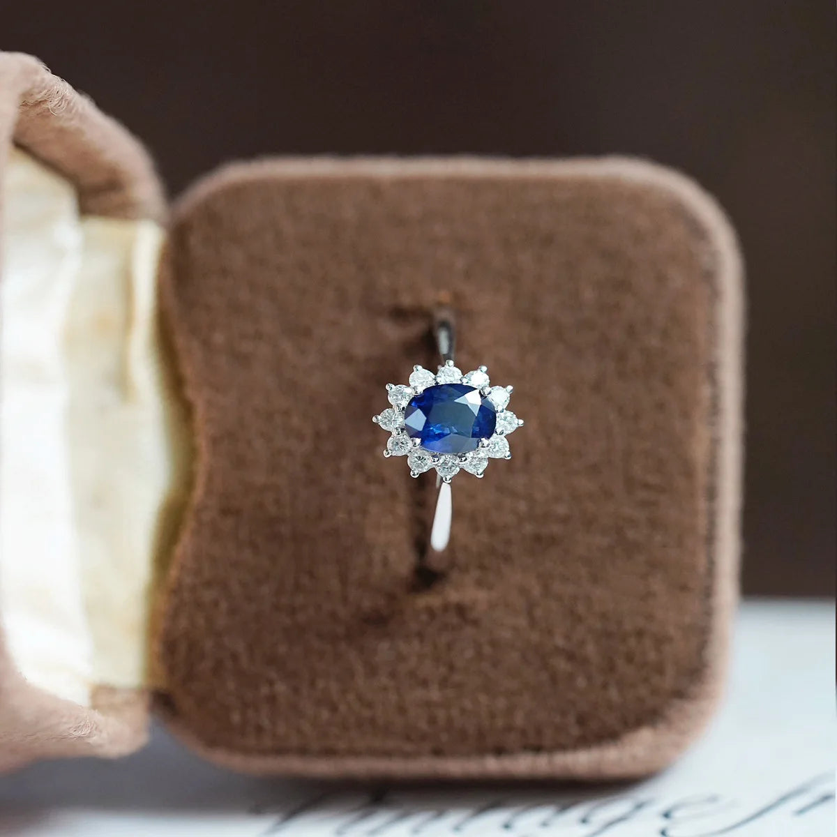 Lyee Cyee Sterling Silver Moissanite Sunflower Ring For Women