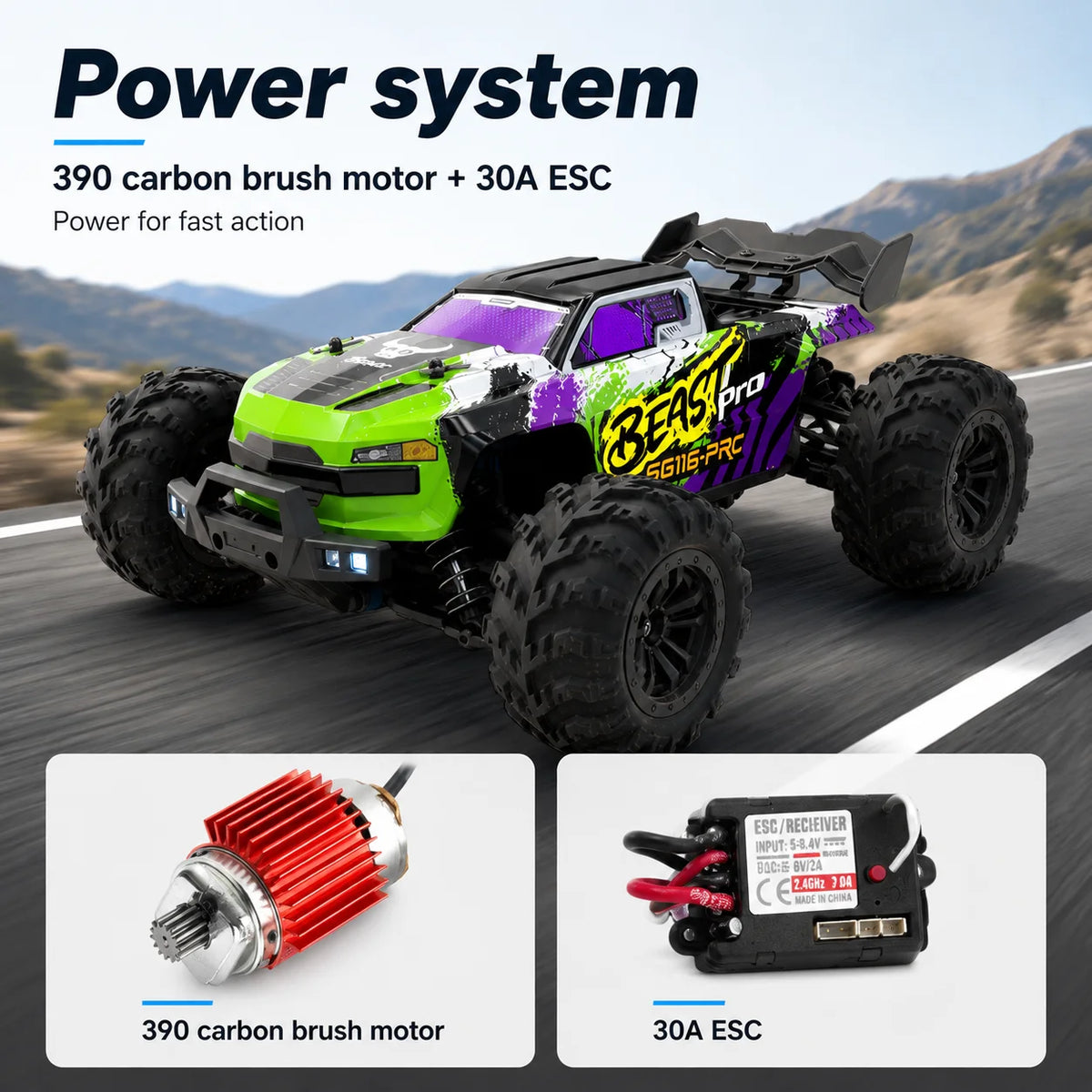 ZNLYRION Off Road RC Buggy Four Wheel Drive Remote Control