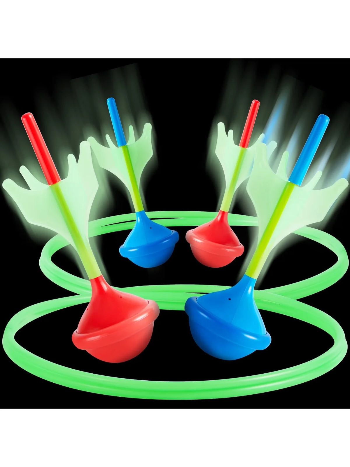 Joyfy Premium Outdoor Lawn Darts Game Set Glow In Dark