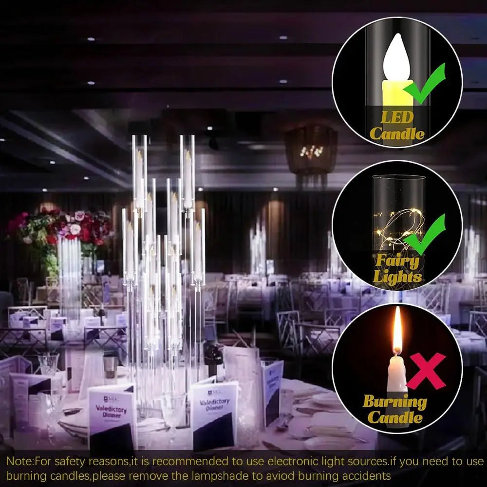 Acrylic Floor Candelabra Centerpiece For Weddings And Events