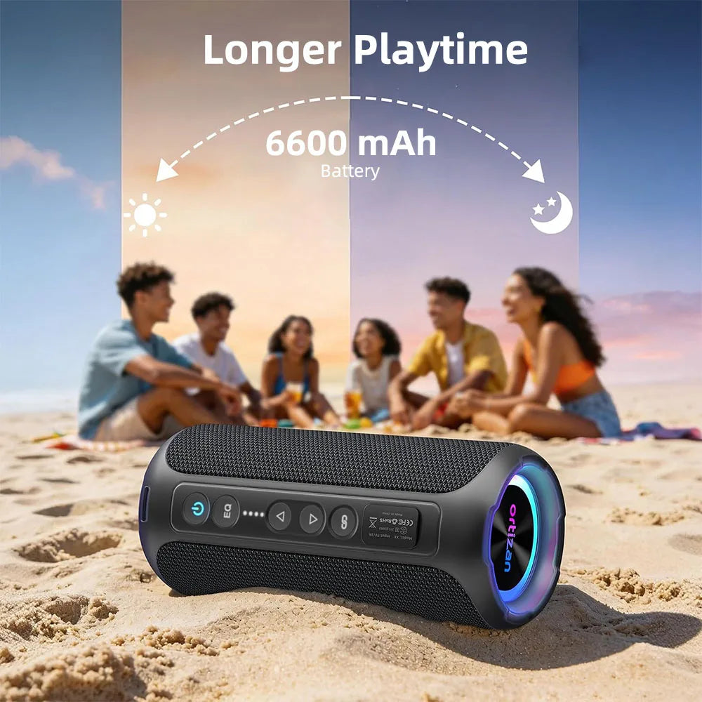 Ortizan 40W Bluetooth Speaker With Deep Bass And IPX7 Waterproofing