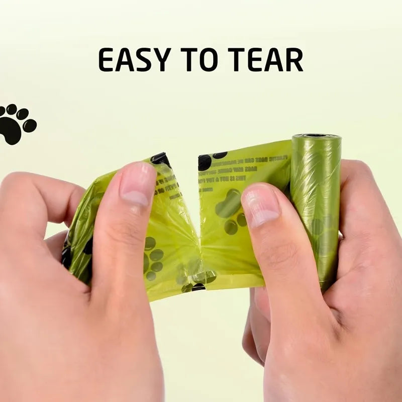 Premium Leak Proof Dog Waste Bags With Durable Paw Print Design