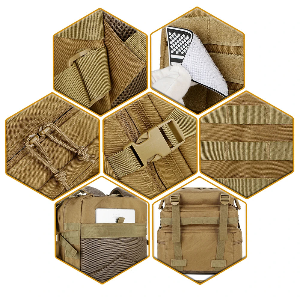 ReFire Gear Tactical Backpack for Hiking Camping and Outdoor Travel