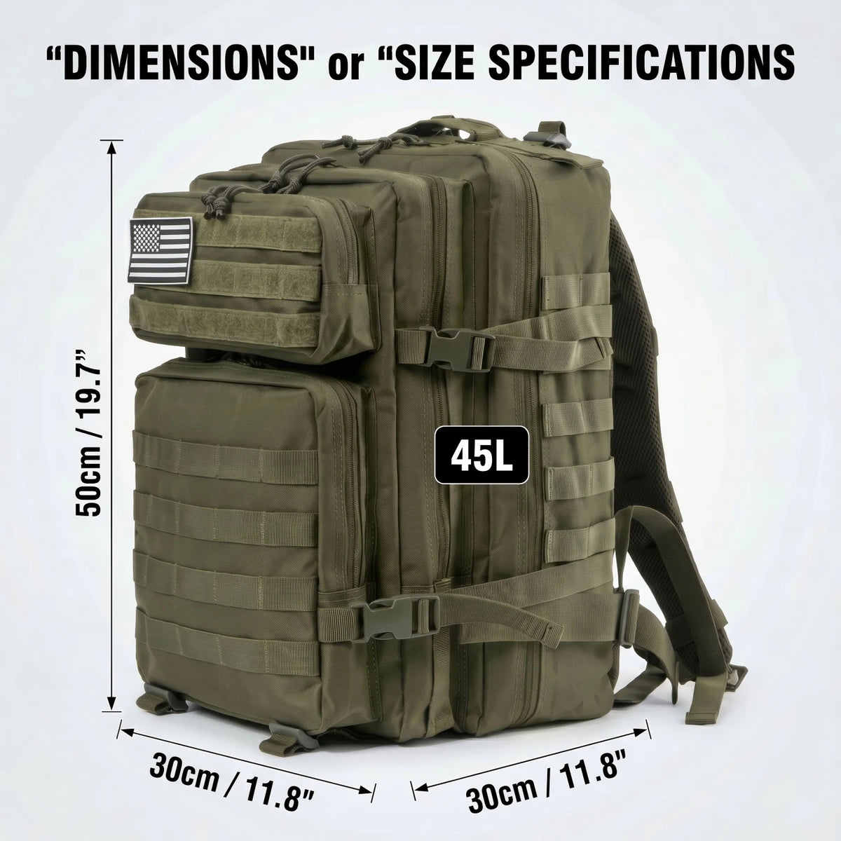 ReFire Gear Durable Molle Fishing Tackle Backpack With Multi Pockets