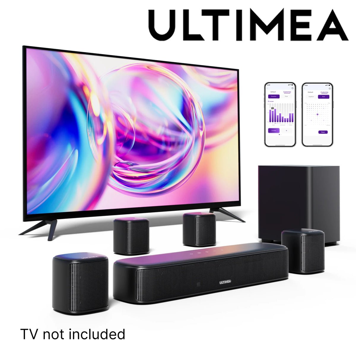 ULTIMEA Home Theater Sound Bar System With Surround Sound Speakers