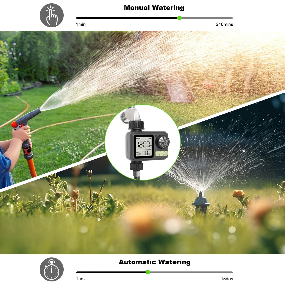 Eshico HCT-M05 Automatic Sprinkler Water Timer for Garden Irrigation