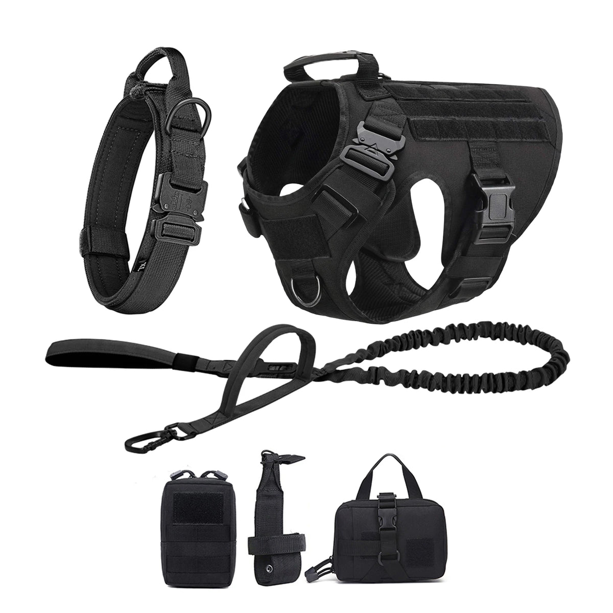PetraVel Tactical Dog Harness With Quick Release Buckle