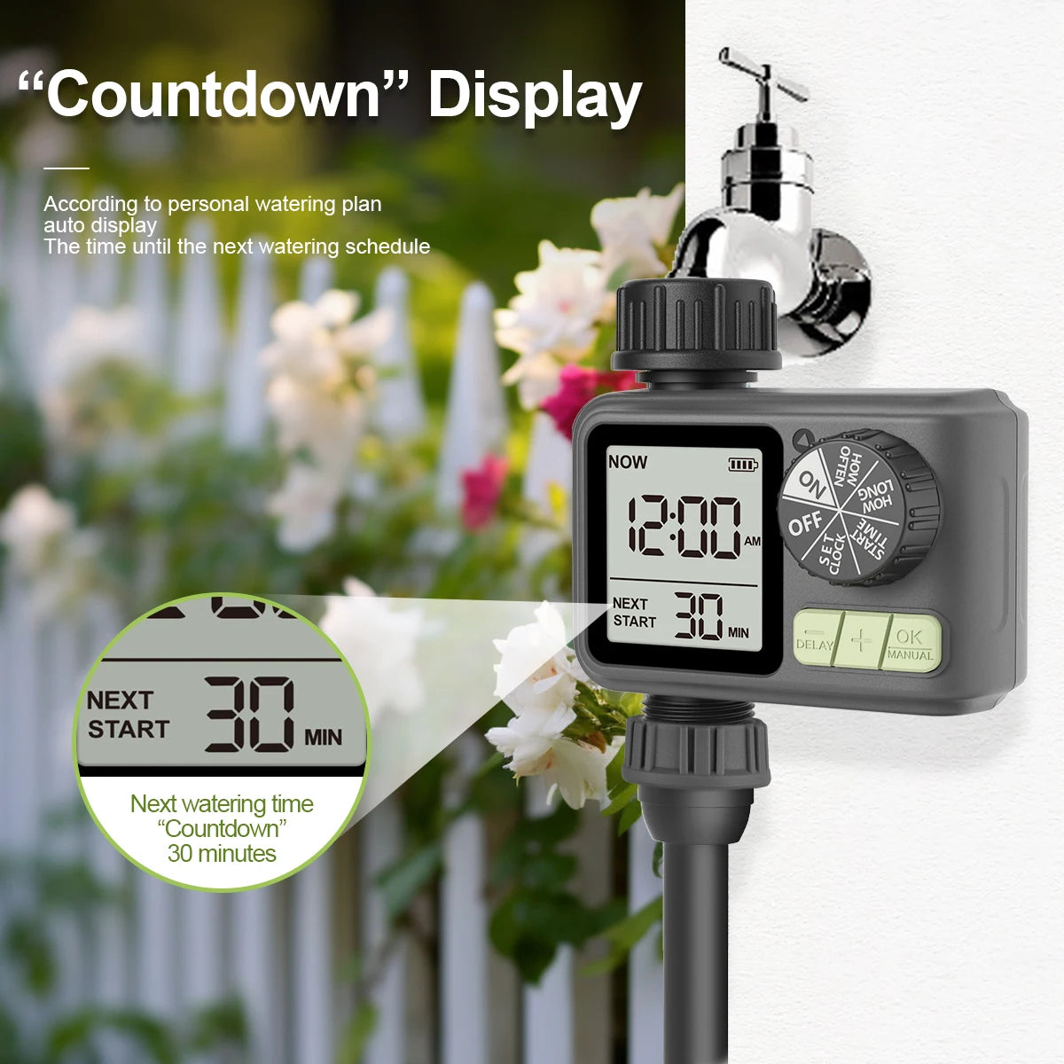 Eshico HCT-M05 Automatic Sprinkler Water Timer for Garden Irrigation