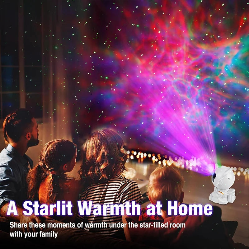 LED BARZ Astronaut Galaxy Projector Night Light With Remote Control